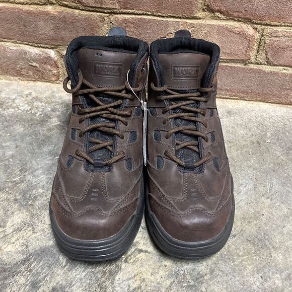 Red Wing Worx Brown Non Metallic Safety Toe Hiker Boot Size 7 NEW - Picture 3 of 10